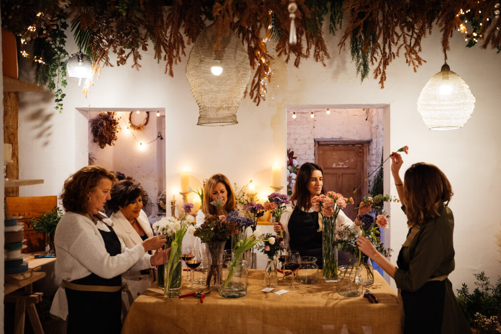 experiencias-taller-floral-grupal-madrid-encanto